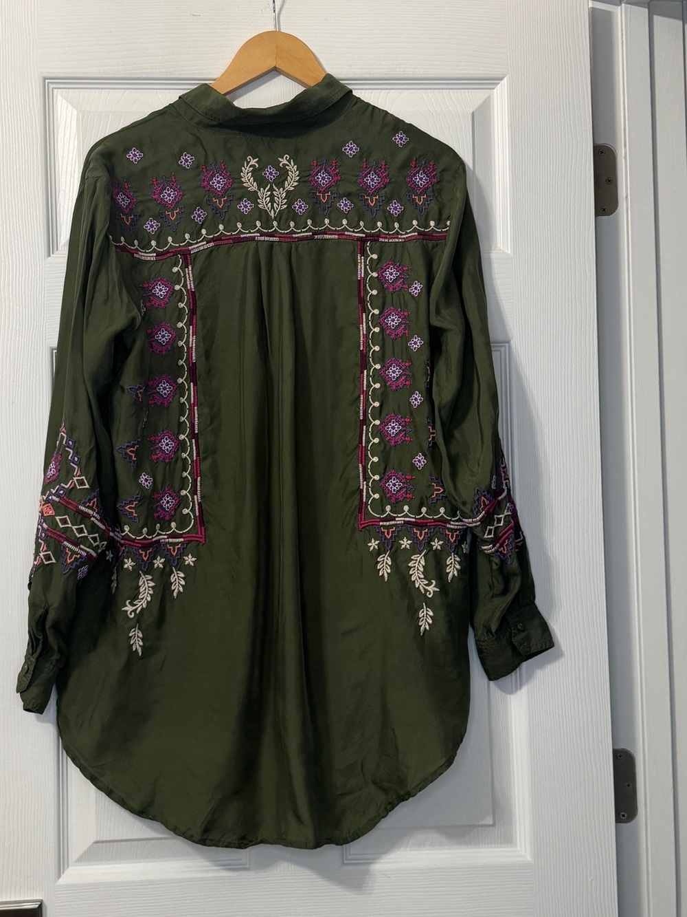 Johnny Was CURACAO OVERSIZED SHIRT TUNIC - Picture 9 of 11